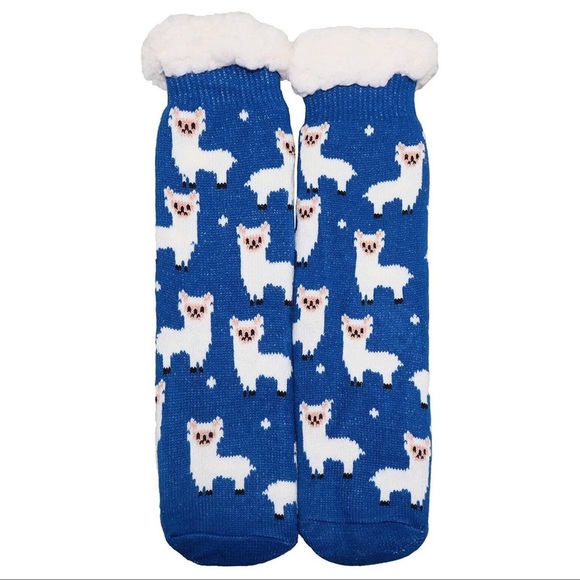 🦙🦙 Llama Sherpa Lined Thermal Slipper Socks🦙🦙 - Picture 2 of 6